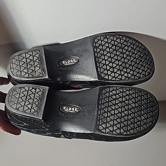 Klogs Portland Puzzle Multi-Colo Leather upper clogs 8.5M VGUC - Picture 12 of 15